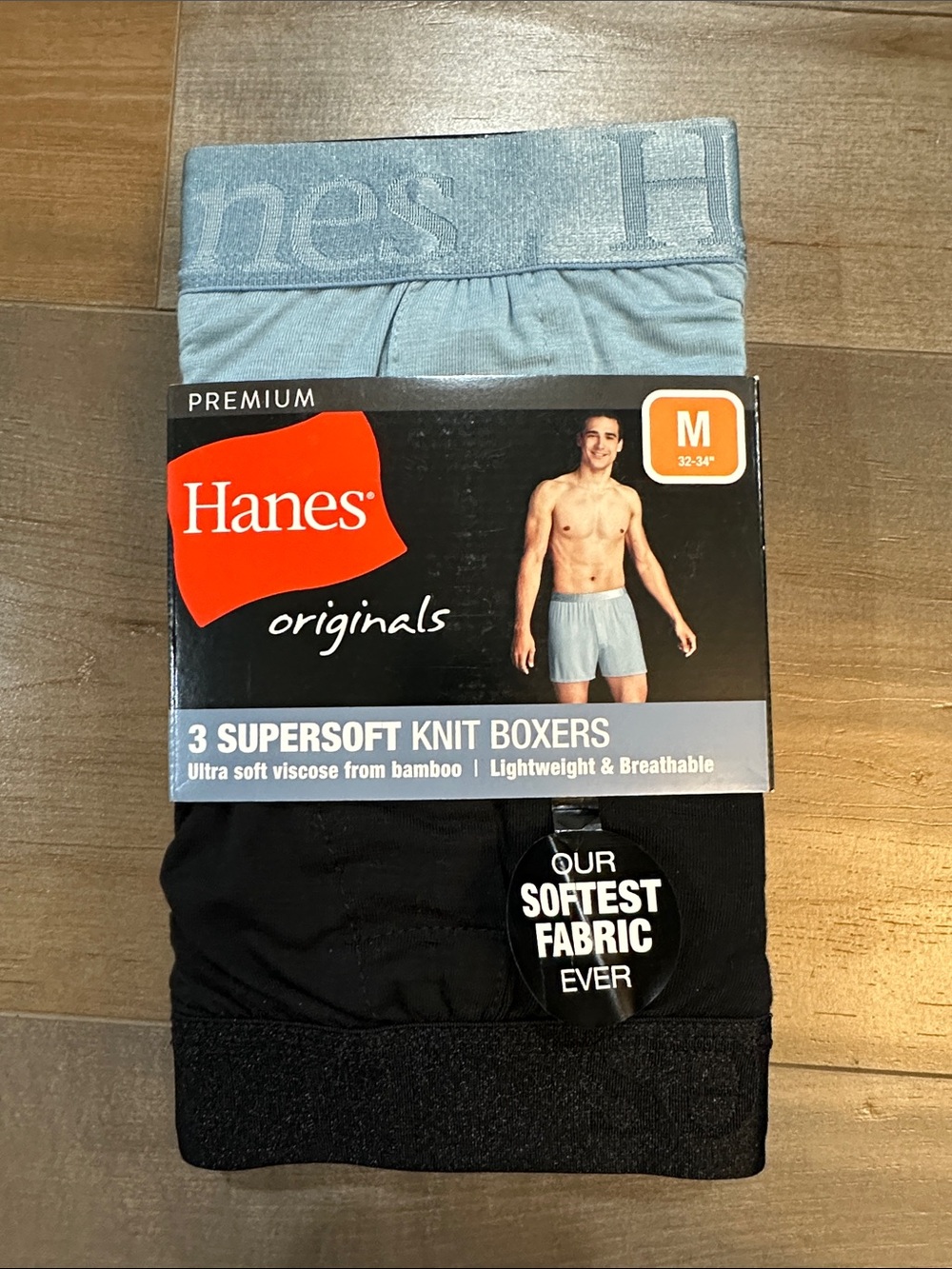 Hanes Men's Supersoft Knit Boxers (3-Pack)